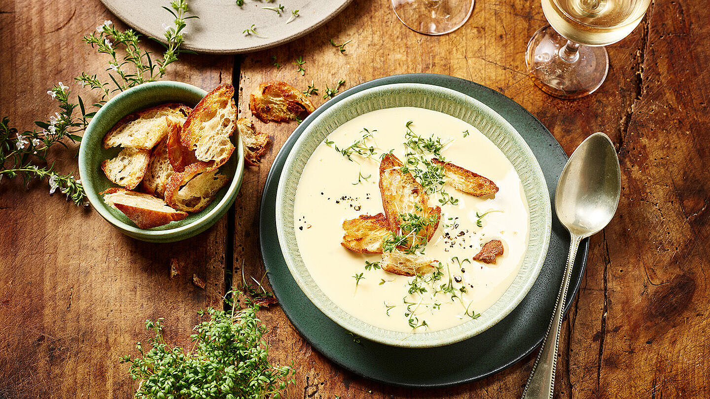 Feine Käsesuppe - leckere Rezeptidee