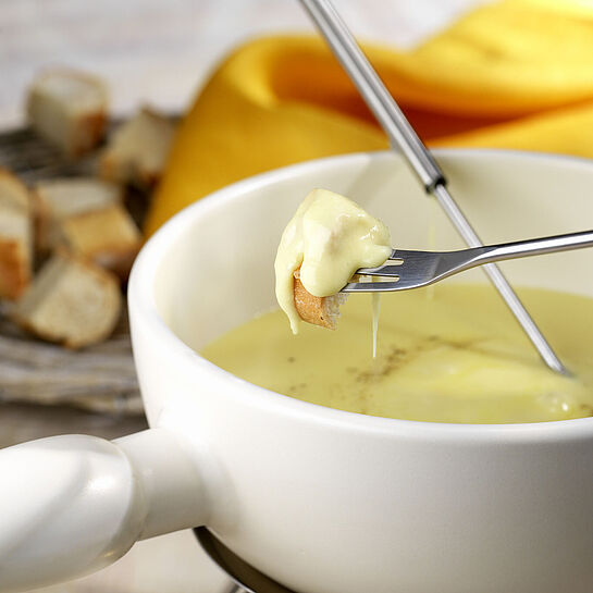 Fondue Savoyarde mit „Fol Epi“ - leckere Rezeptidee