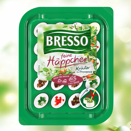 BRESSO Frischkäse feine Häppchen