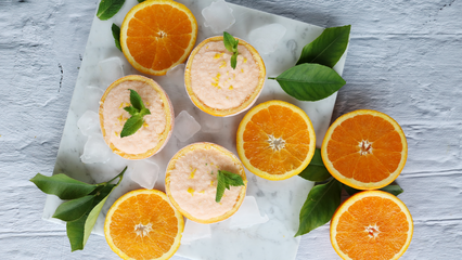 Sommerliches Orangen-Spritz-Eis