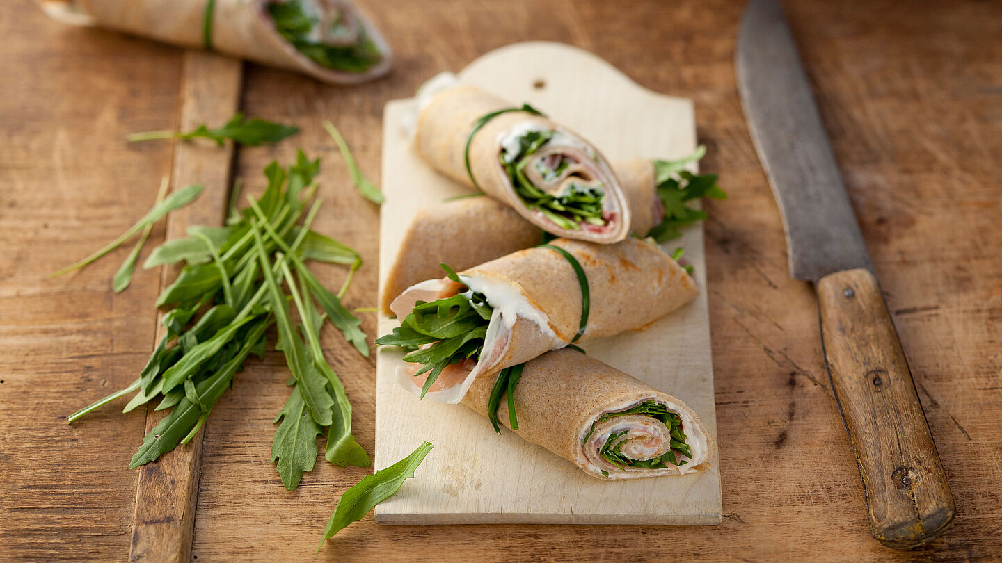 Würzige Galettes gefüllt - leckere Rezeptidee