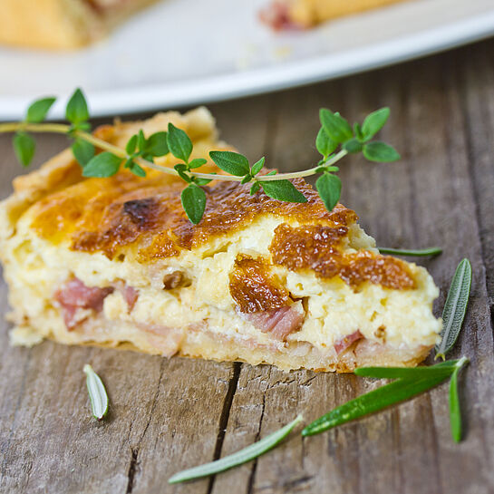 Flamiche au Fromage mit heißer Birne - genussvoll kochen