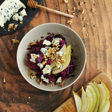 Rotkohl-Linsensalat mit Saint Agur