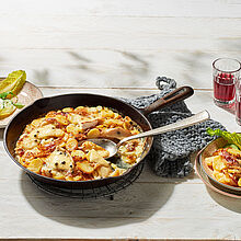 Herzhaftes Tartiflette Rezept mit Räucherspeck - ideal für kalte Tage. 