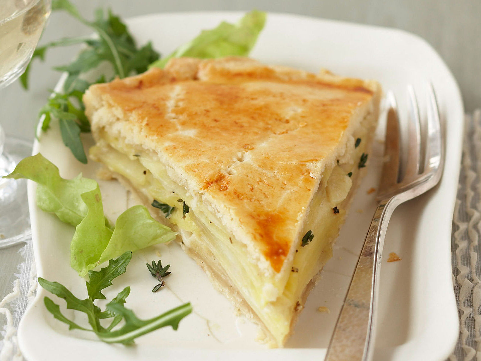 Pikante Käse-Apfel-Tarte