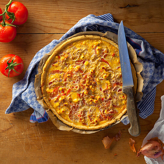 Tomaten Quiche - leckere Rezeptidee