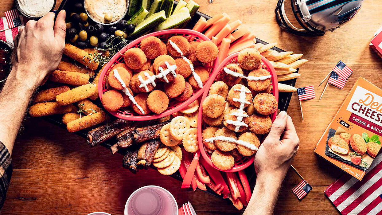 Snackboard zum Football Abend