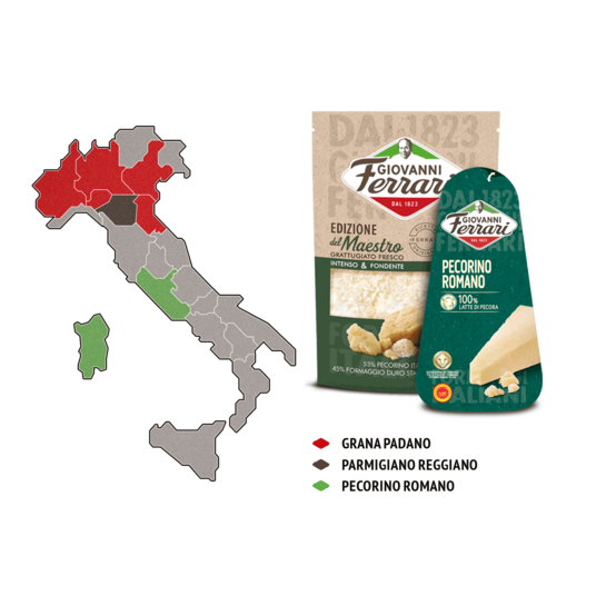 Pecorino Romano aus Sardinien, Latium und Grosseto (Toskana)
