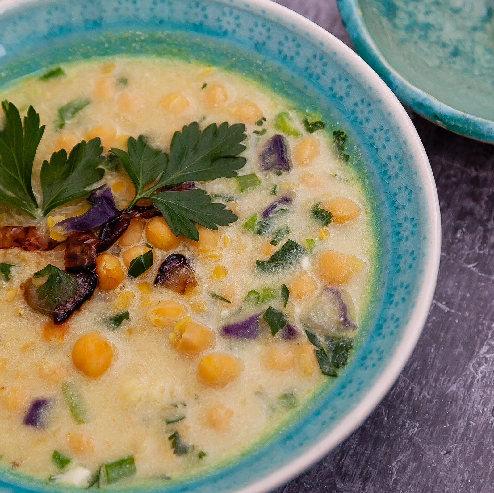 Kichererbsen-Linsensuppe