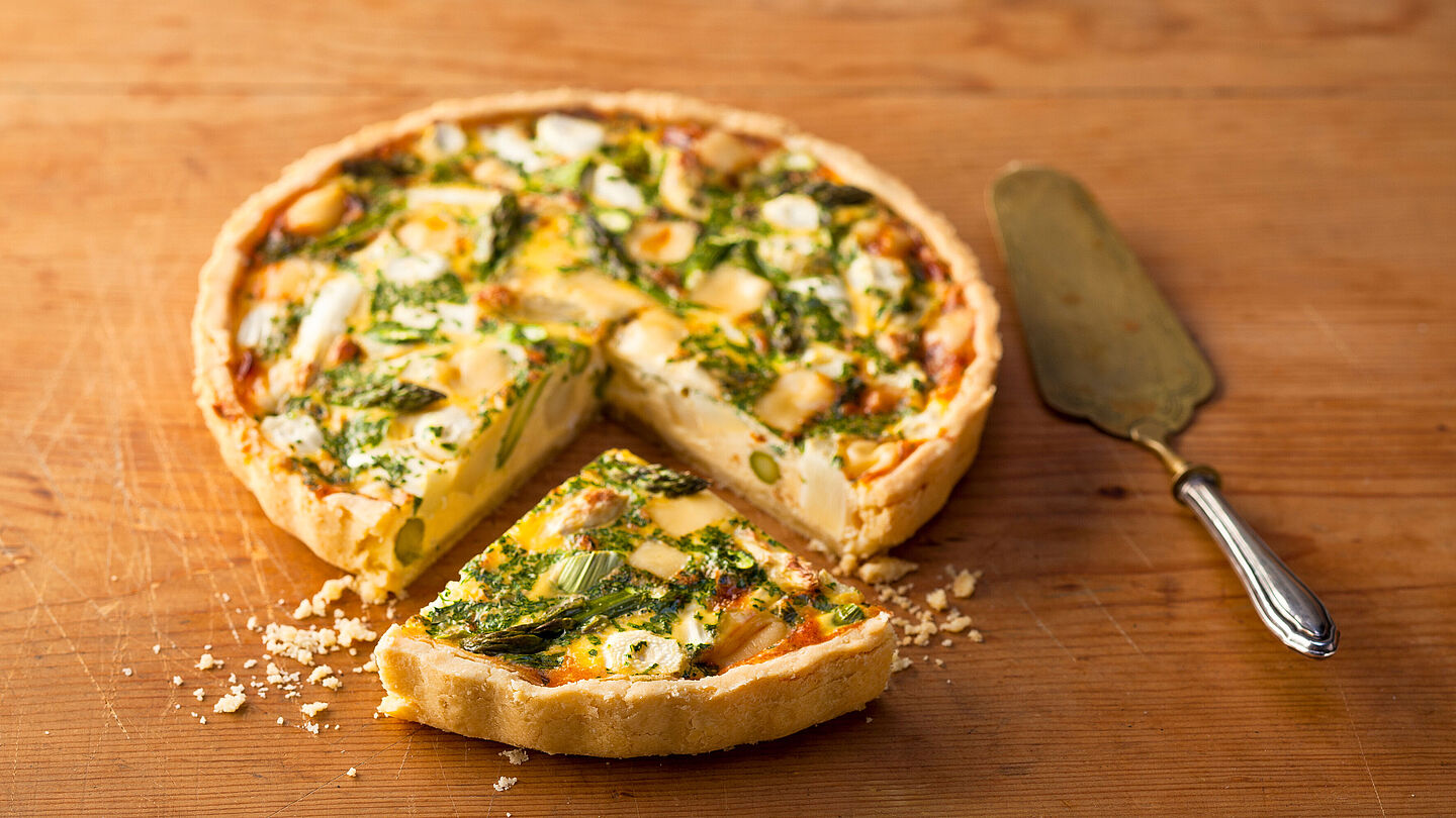 Spargelquiche - leckere Rezeptidee