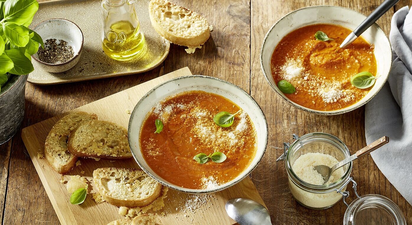 Tomatensuppe mit Ciabatta