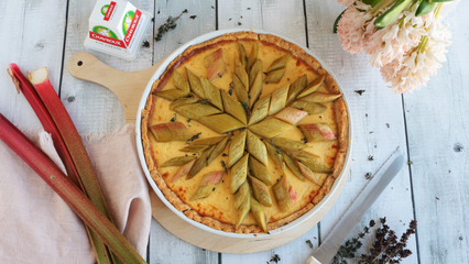 Rhabarber-Ziegenkäse-Tarte