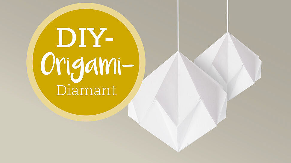 DIY Origami Diamant Ergebnis