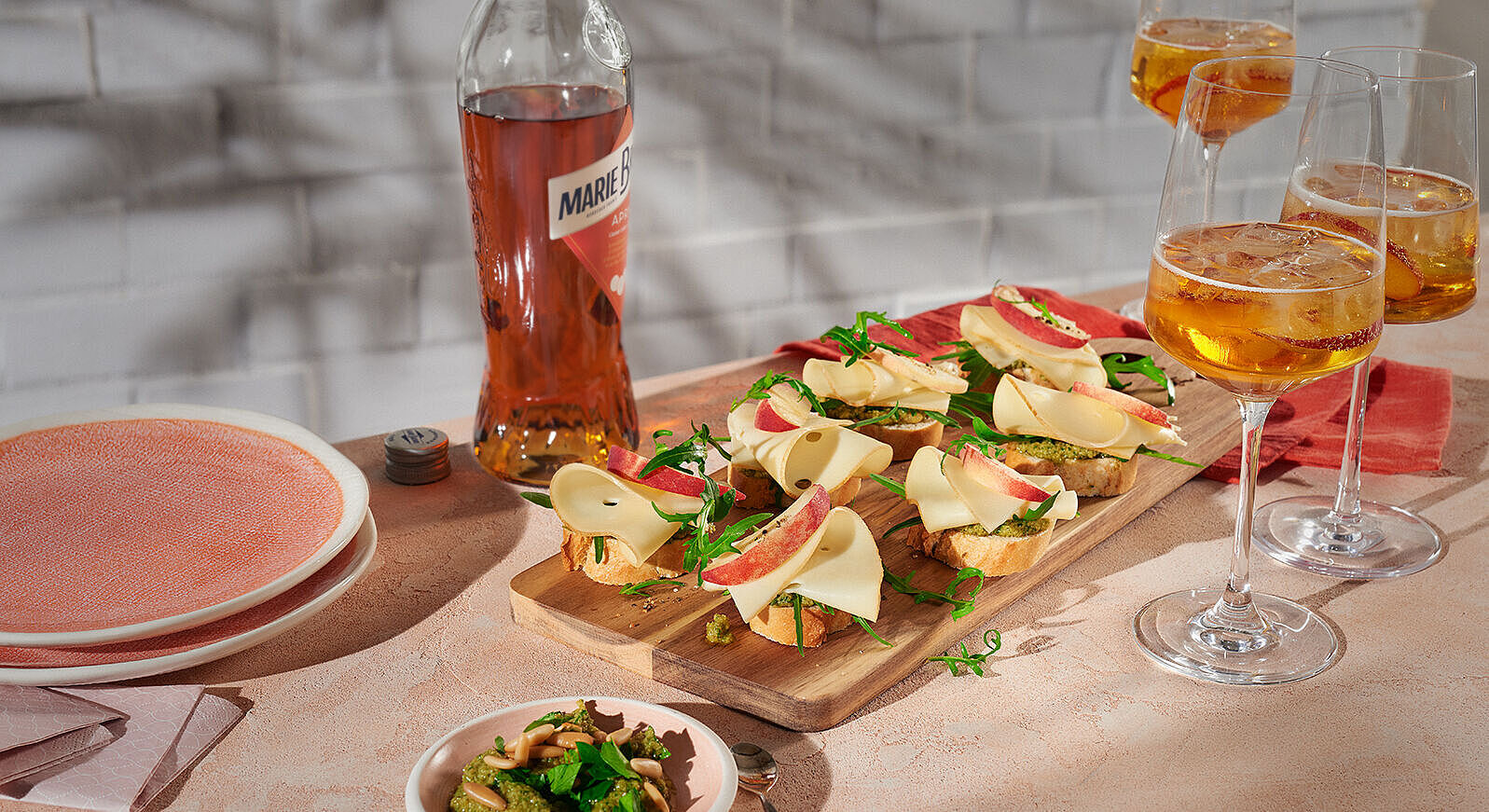 Sommerliche Baguette-Häppchen