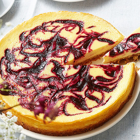  Brombeer-Cheesecake