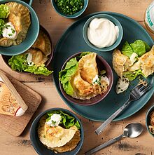 Rezept für Piroggen mit Käse-Kartoffelfüllung