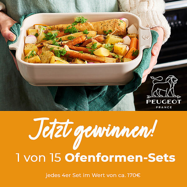 Gewinne jetzt ein Ofenformen-Set von Peugeot mit ich-liebe-käse!