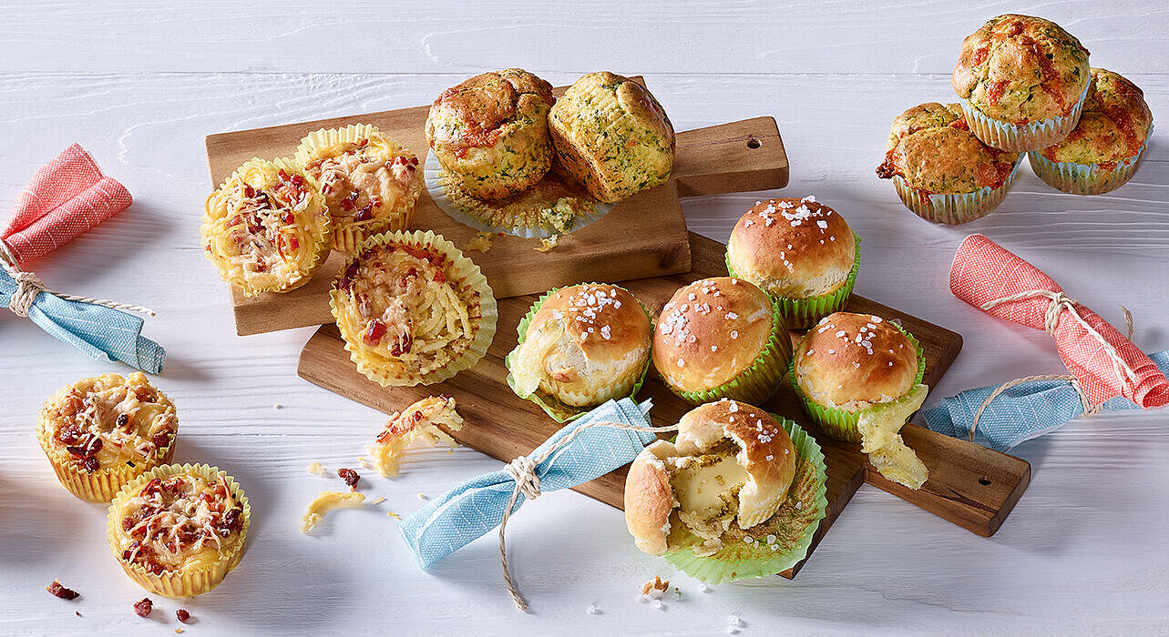 Dreierlei herzhafte Muffins