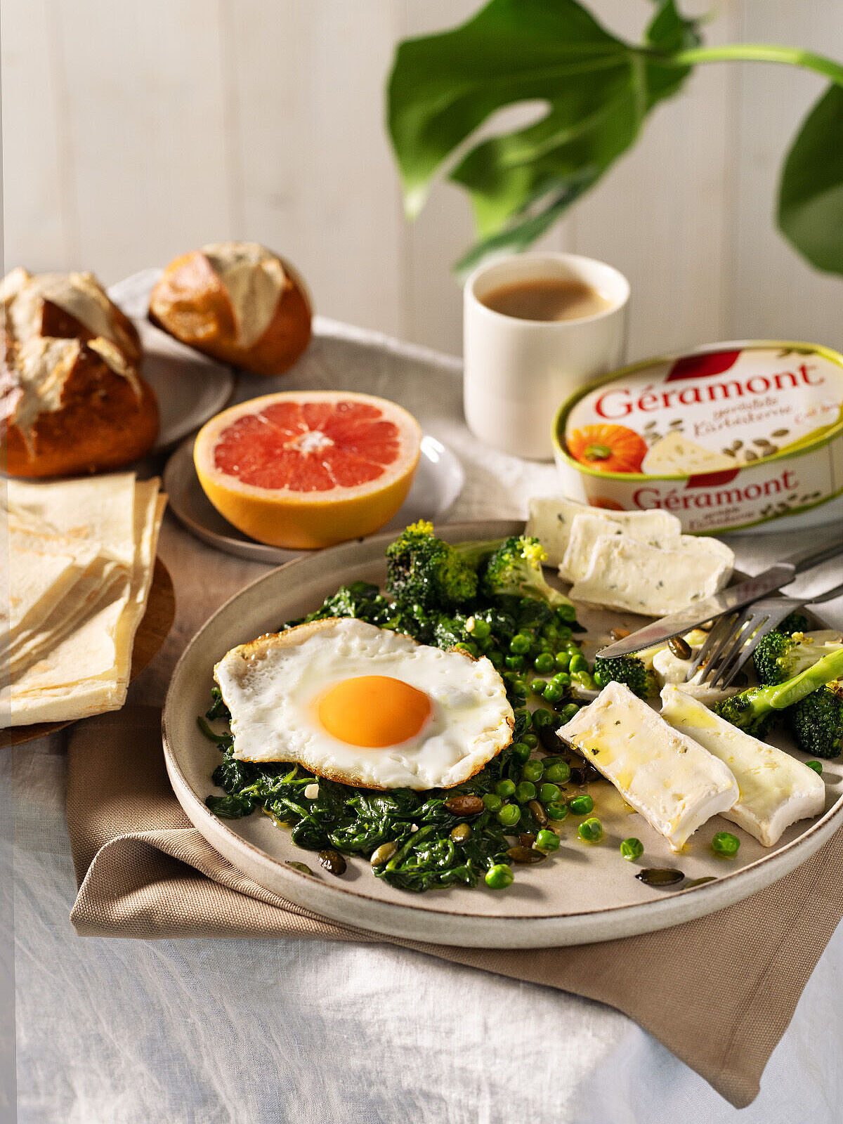 Grünes Frühstück mit Géramont