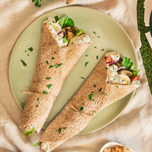 Gemüse-Wraps mit Frischkäse