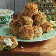 Zucchini-Käse-Bällchen mit Bresso
