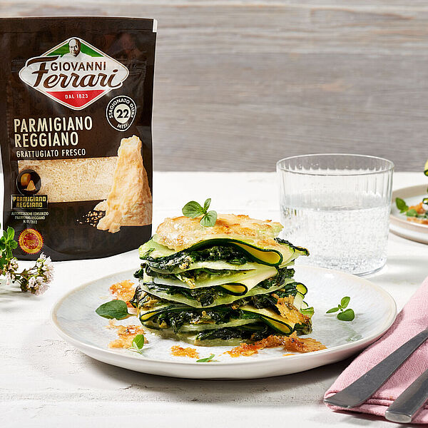 Portionslasagne aus Gemüse