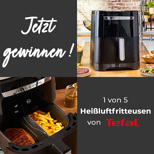 Wir verlosen 5 Heißluftfritteusen von Tefal!