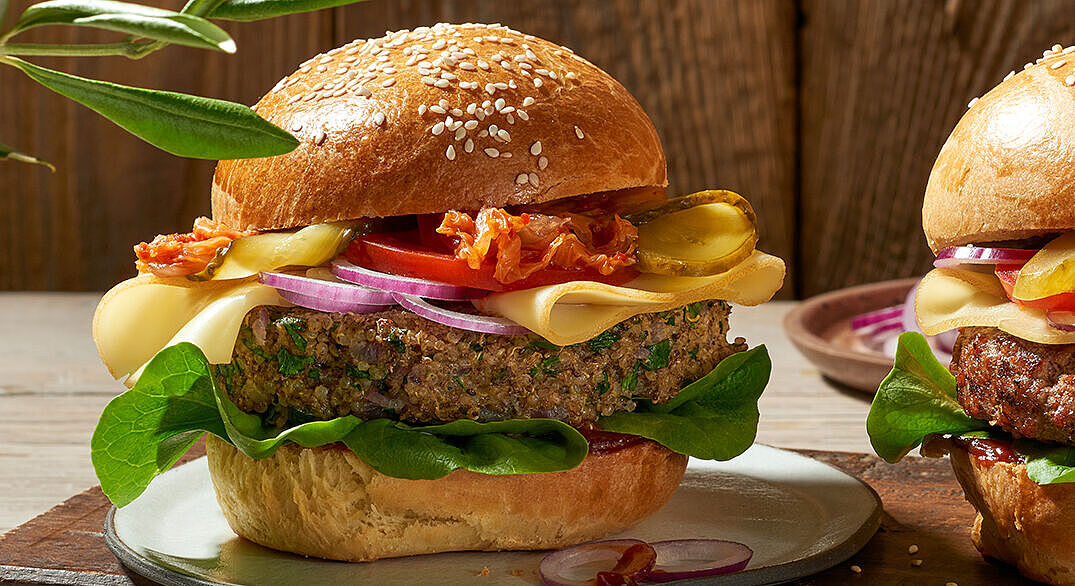 Veggie-Burger mit Quinoa Patty