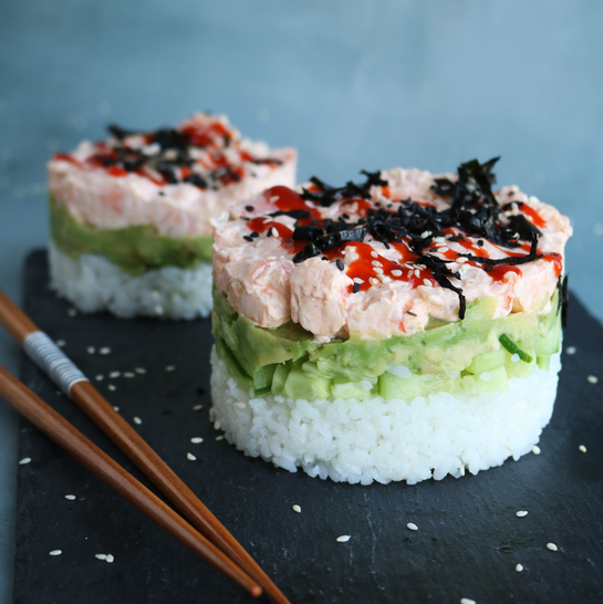 Shrimp Sushi Stack