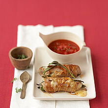 Kalbsröllchen in Tomaten Jus - leckere Rezeptidee