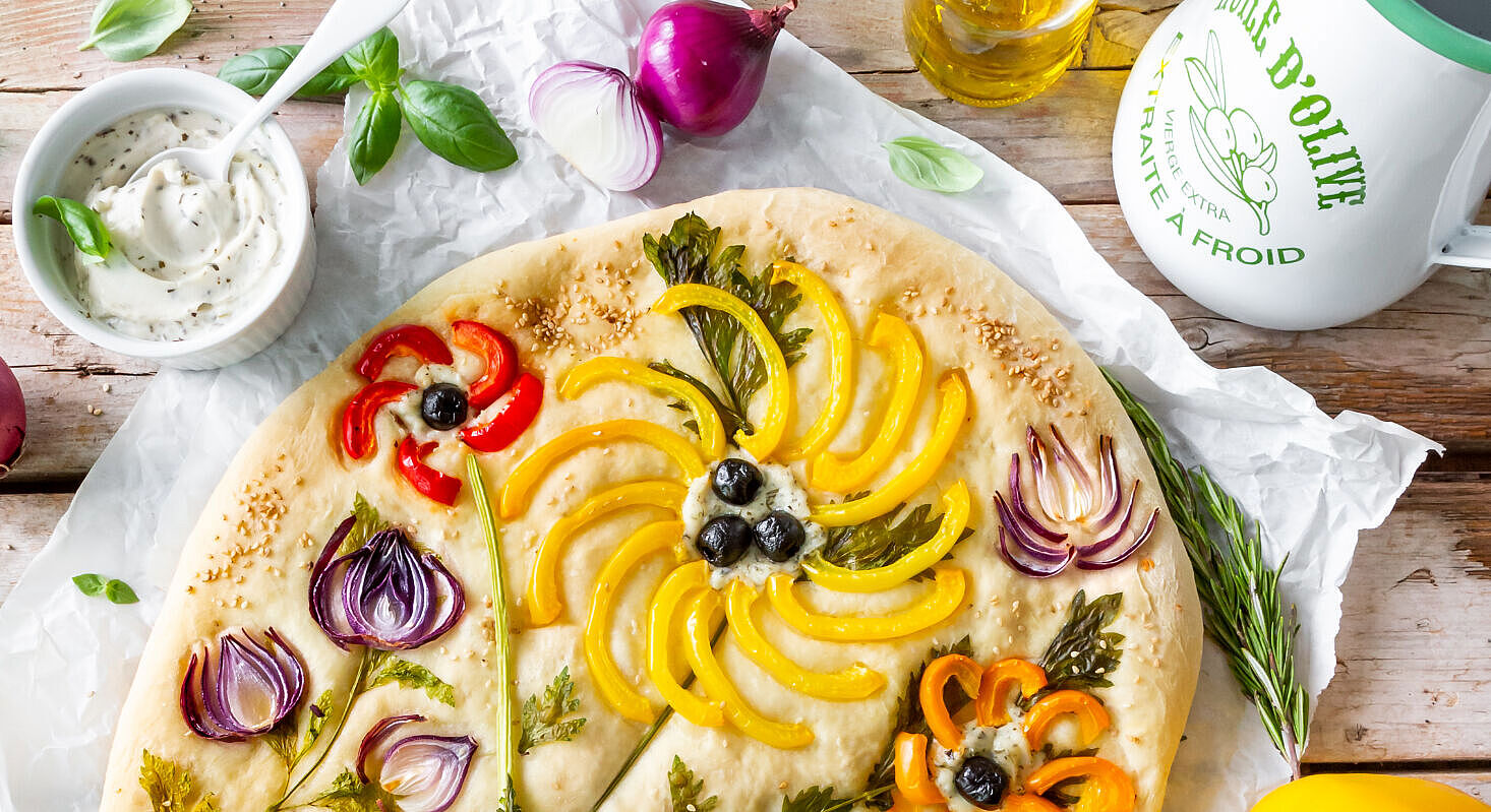 Vegane Garden Focaccia