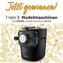 Gewinne eine Nudelmaschine mit Ich liebe Käse!