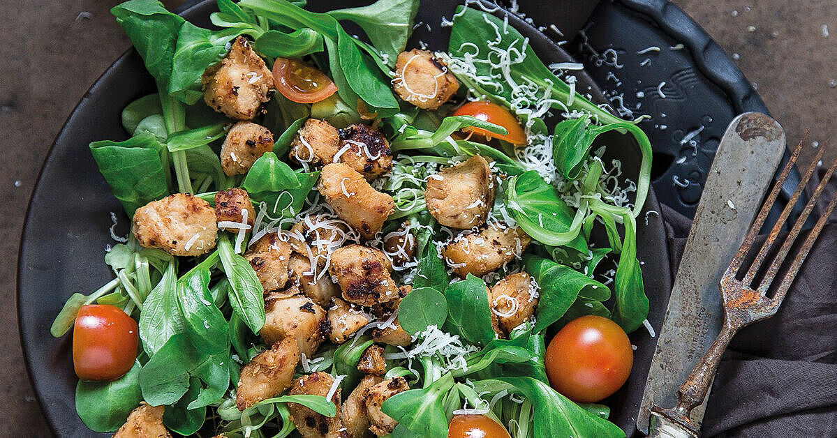 Salat 🥬 mit Hähnchen nach italienischem 🇮🇹 Rezept