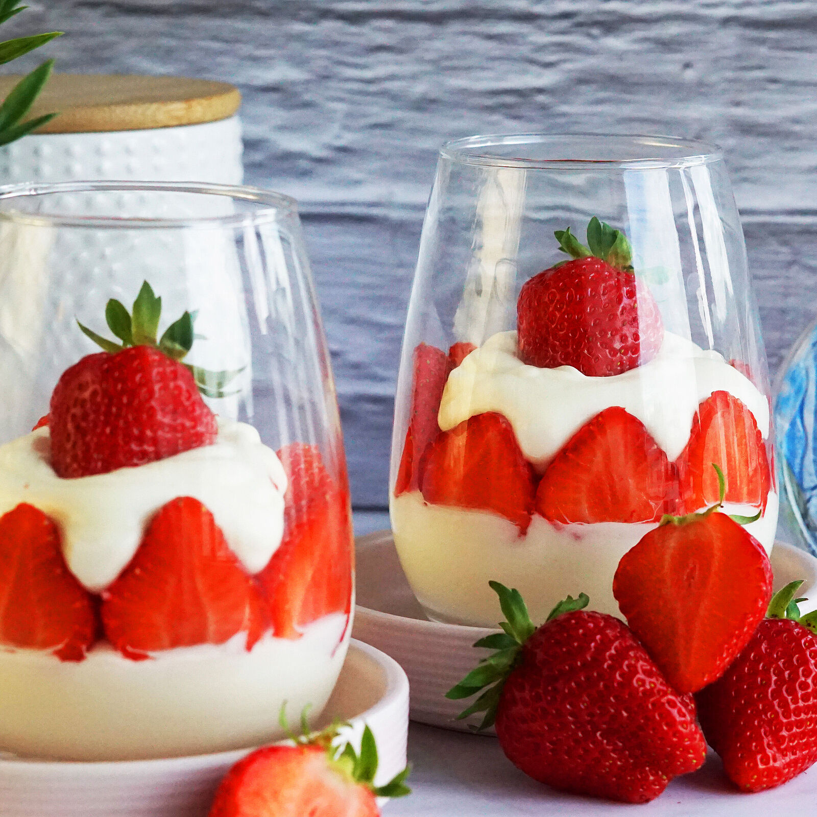 Erdbeer-Cheesecake-Dessert