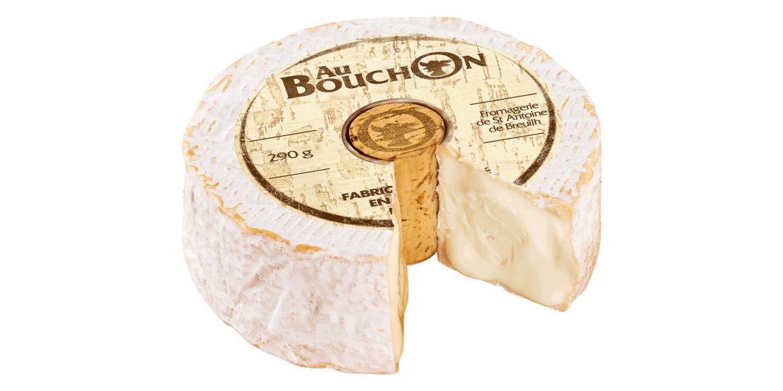 Die Weichkäse-Spezialität Au Bouchon zeichnet sich durch seinen Korken im Käse aus. 