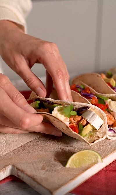 Tacos mit Lachs