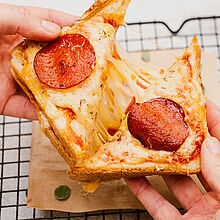 Pizza-Salami-Toast
