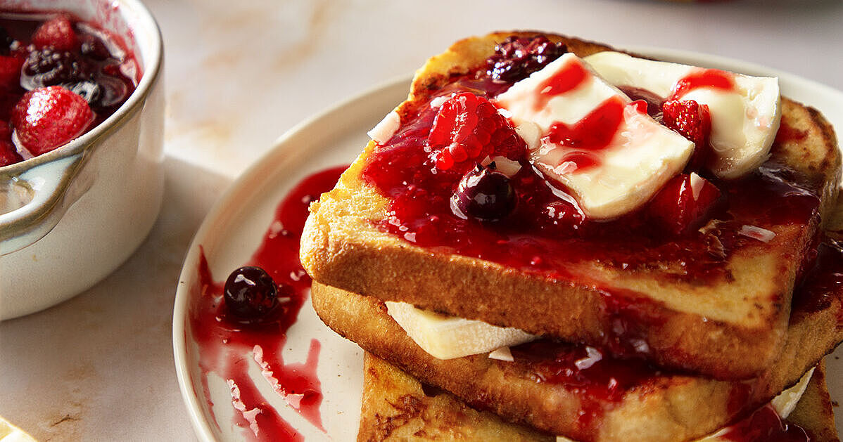 Rezept French Toast mit Beerenkompott und Géramont