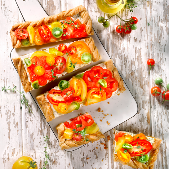 Sommerliche Tomatentarte