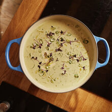 Milkana Käse-Lauchsuppe