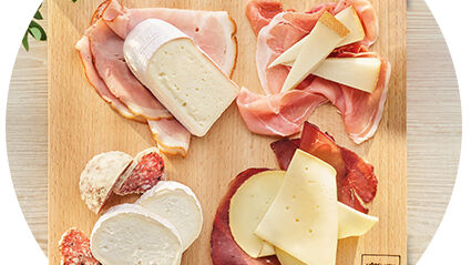 Unwiderstehliche Kombination: Käse, Schinken und Salami