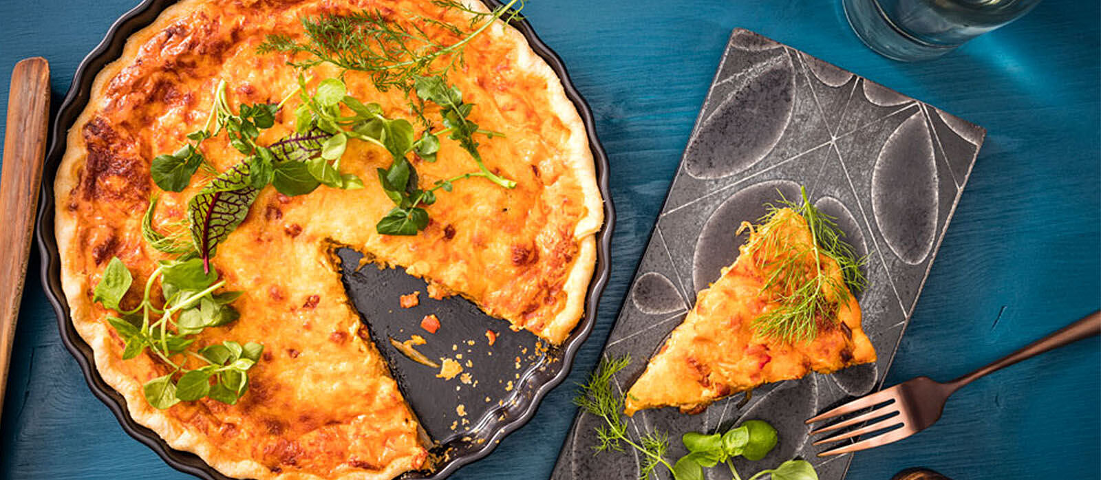 Tomate-Paprika-Chorizo-Quiche