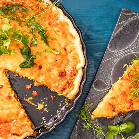 Rezept Tomate-Paprika-Chorizo-Quiche