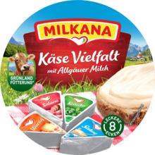 Milkana Runddose Käse Vielfalt packshot