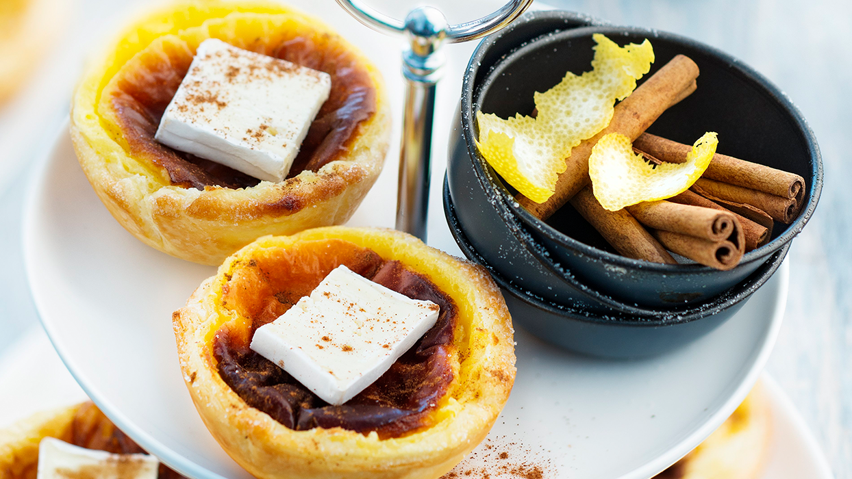 Géramont Pasteis de Nata gefüllte Puddingtörtchen