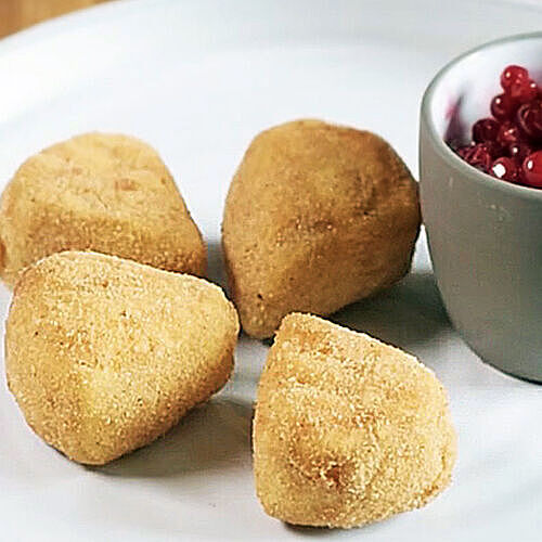 Rezept Gebackener Käse mit Saint Albray serviert mit Preiselbeeren