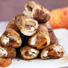 Apfel-Zimt-Röllchen mit Frischkäse