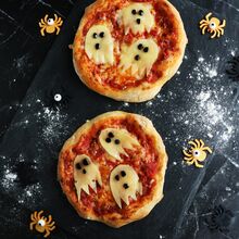 Geister-Pizza für Halloween