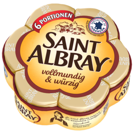Saint Albray Portionen vollmundig & würzig Packshot Saint Albray Portionen vollmundig & würzig Packshot