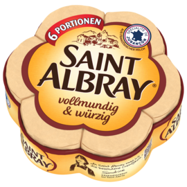 Saint Albray Portionen vollmundig & würzig Packshot Saint Albray Portionen vollmundig & würzig Packshot